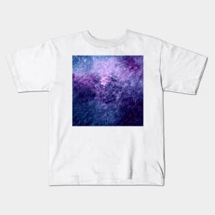 Blue purple swirls Kids T-Shirt